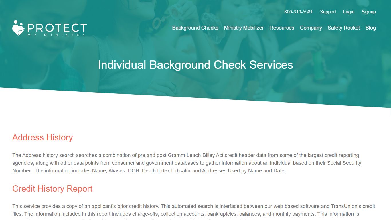 Individual Background Check Services - Protect My Ministry